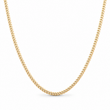 14K Yellow Gold Hollow Cuban Link 18"