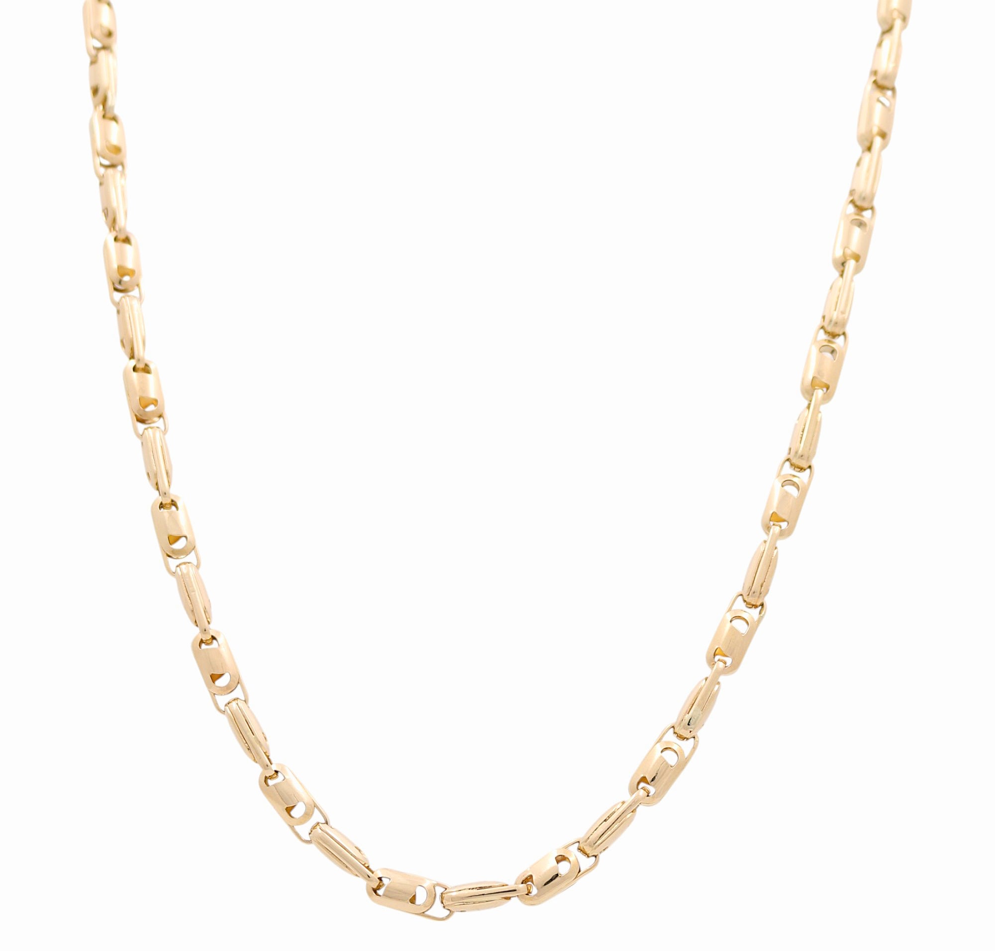 14K Yellow Gold Italian Link Chain 24in, 34.7 g