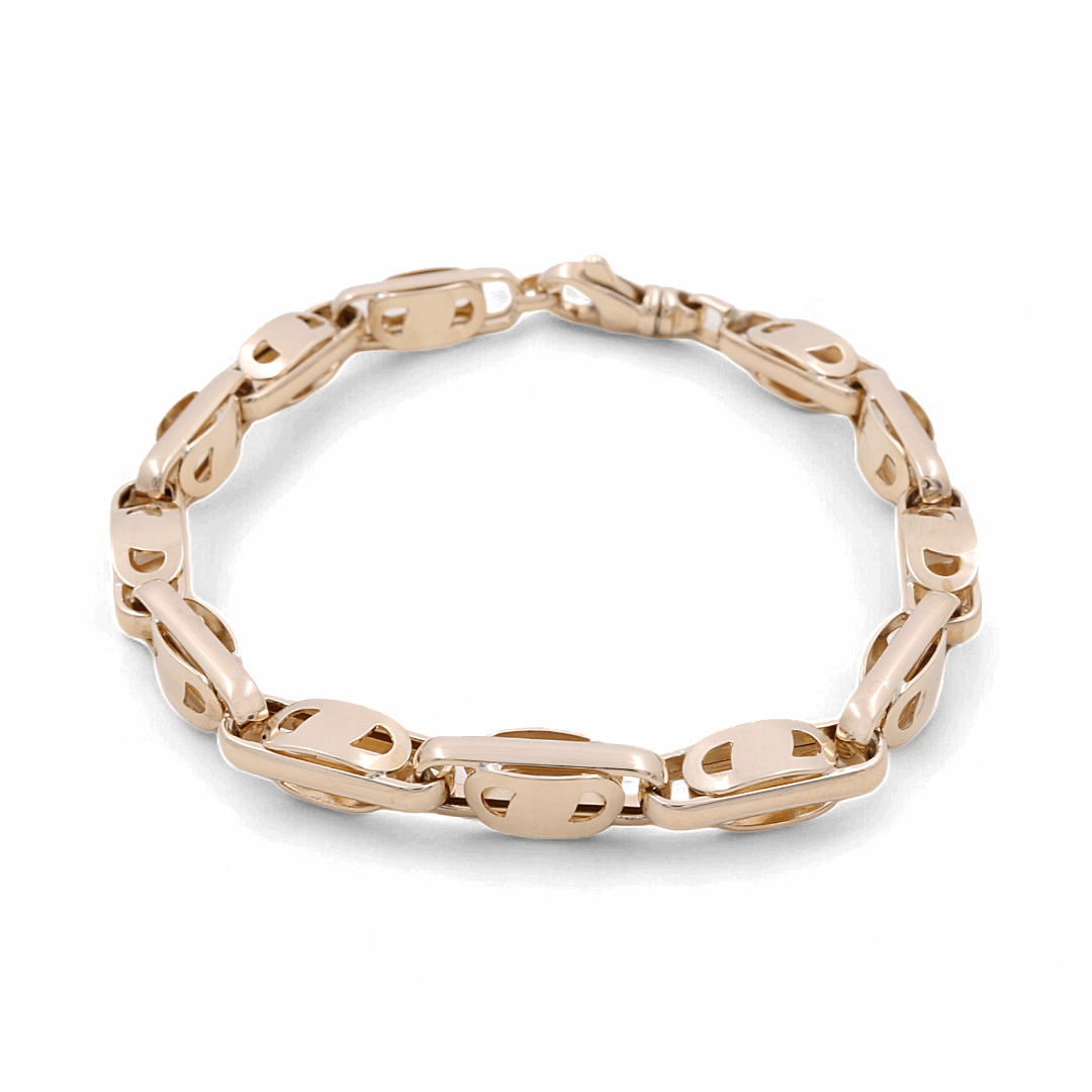 14K  Yellow Gold Italian Link Bracelet