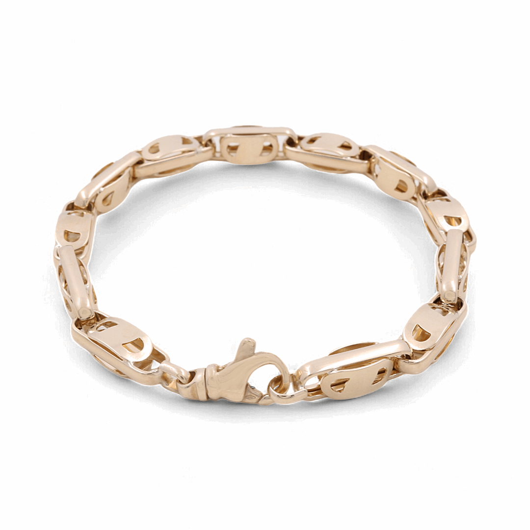 14K  Yellow Gold Italian Link Bracelet