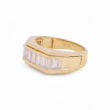 14k Yellow Gold  Fashion with Cz Ring