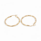 10K Yellow Gold Large Hoop Earrings