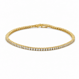 14K Yellow Gold Tennis Bracelet