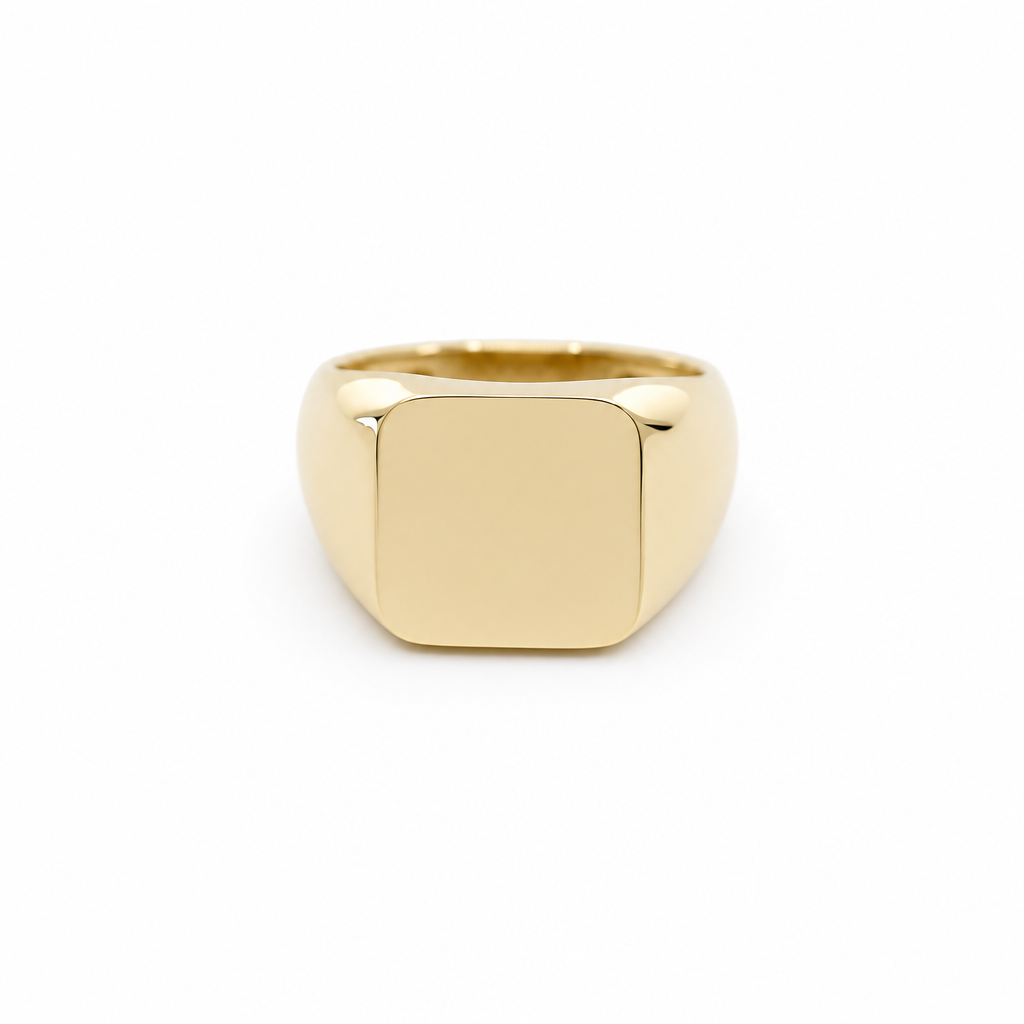 10K Yellow Gold Square Signet Ring