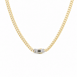 10K  Yellow Gold  Monaco Chain 18"
