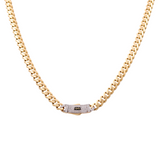 10K  Yellow Gold  Monaco Chain 24"