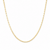 14K Yellow Gold Open Link Chain 22"