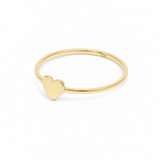 10K Yellow Gold Heart Fashion Women's Ring