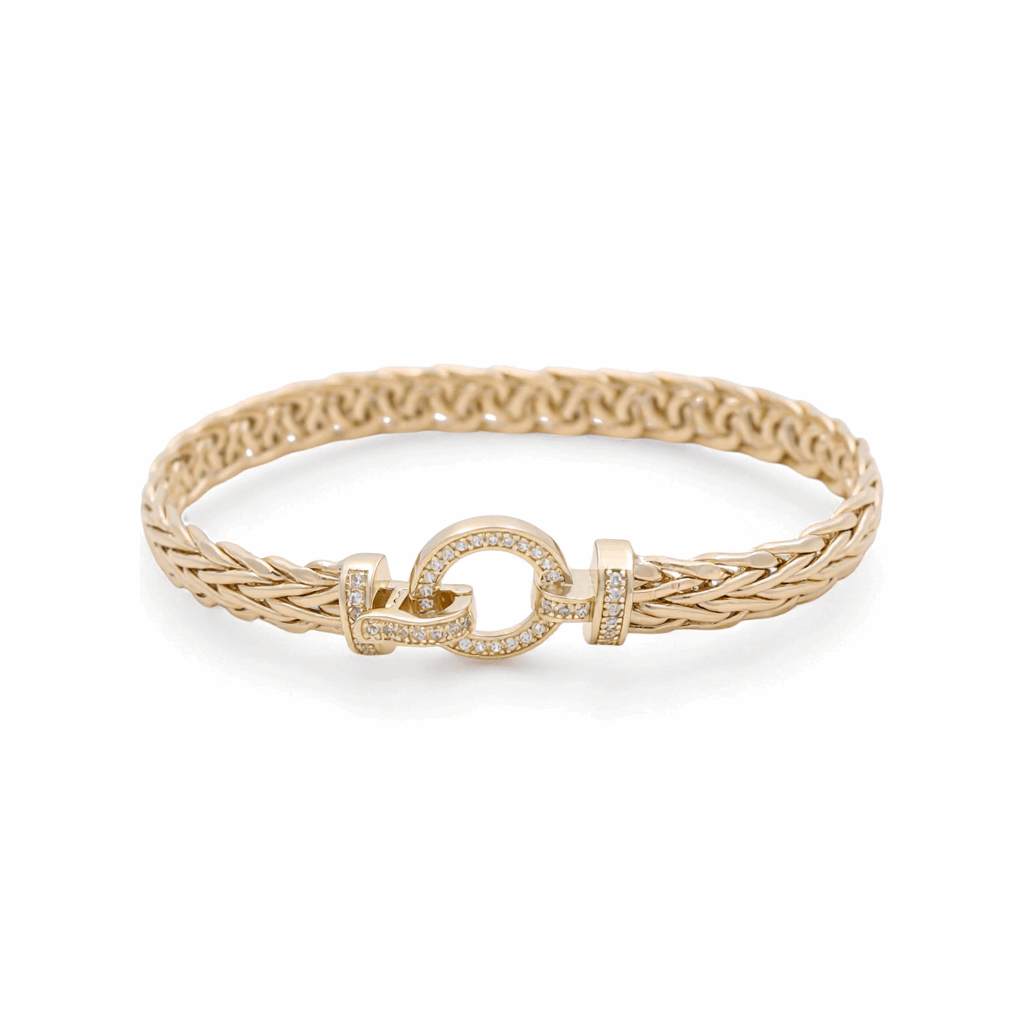 10K  Yellow Gold Fancy Link Bracelet