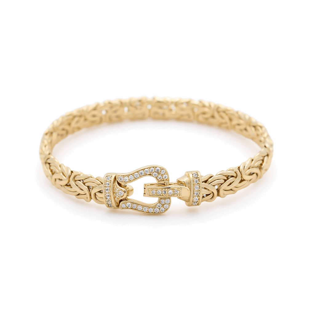 10K  Yellow Gold Fancy Link Bracelet
