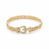 10K  Yellow Gold Fancy Link Bracelet