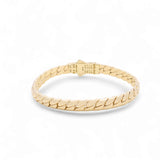 10K Yellow Gold Fancy Link Women's Bracelet