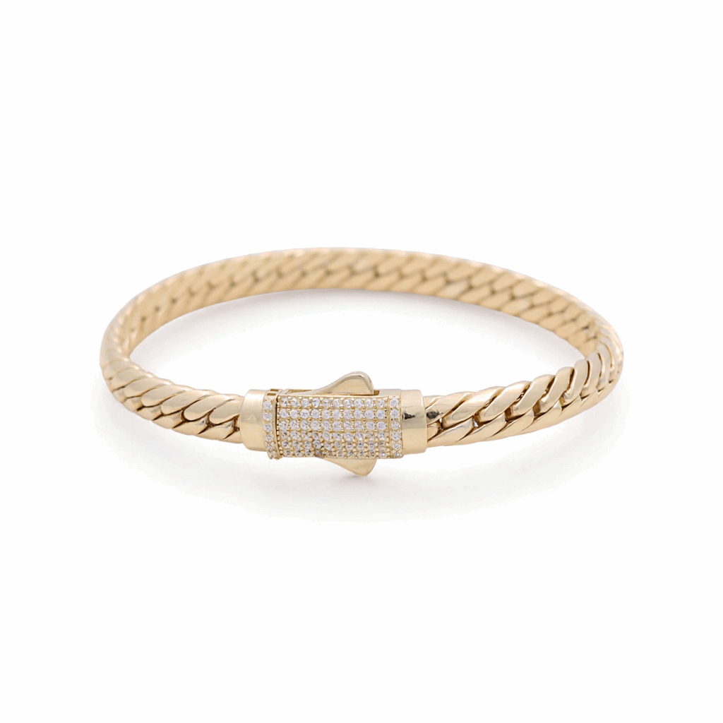 10K  Yellow Gold Cuban Link Bracelet