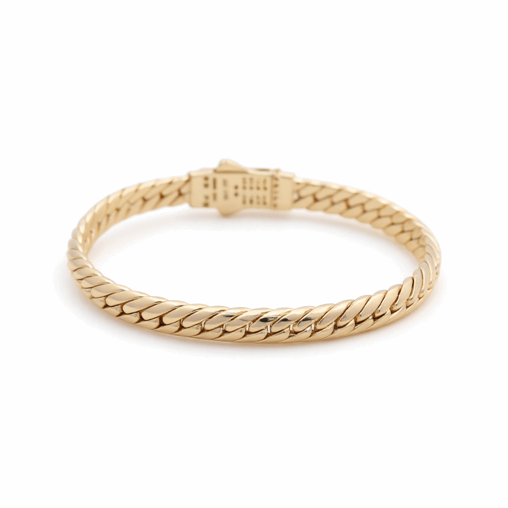 10K  Yellow Gold Cuban Link Bracelet
