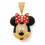 10K Yellow Gold Minnie Women's Pendant