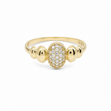 10K Yellow Gold Fashion With Cz Women's Ring