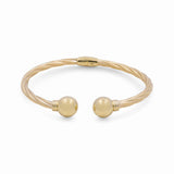 10K Yellow Gold Twist Bangle Bracelet