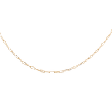 14K Women's Yellow Gold Paper Clip Chain