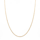 14K Yellow Gold Rope Chain 22"