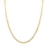 14K Yellow Gold Rope Chain 24"