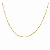 14K Yellow Gold Round Box 18"