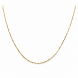 14K Yellow Gold Round Box 18"