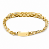 14K Yellow Gold Id Bracelet Women's