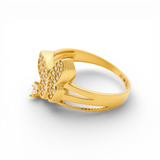 14K Yellow Gold Butterfly Fashion Women's Ring