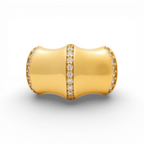 14K Yellow Gold with CZ Fashion Women's Ring