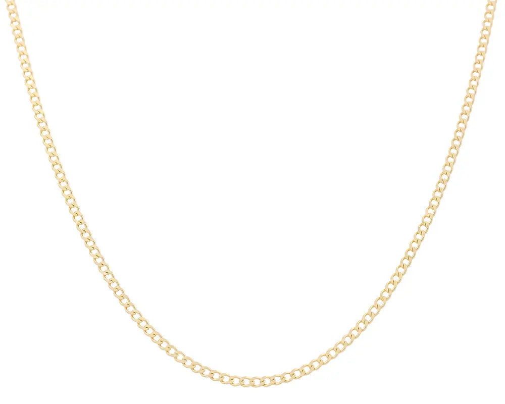 14K Women's Yellow Gold Curb Chain Miral Jewelry