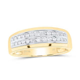10k Yellow Gold Modern 3 Pieces Diamond with 0.75Tw Round Diamonds