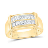 10K  Yellow Gold  Wedding Band with 0.87Tw Round Diamonds