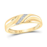 10k Yellow Gold Bridal 3 Pieces Diamond with 0.33Tw Round Diamonds