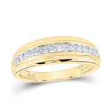 10k Yellow Gold  Classic 3 Pieces Set with 1.00 tw Round Diamonds