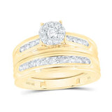10k Yellow Gold 3 Pieces Set with 1.00tw Round Diamonds