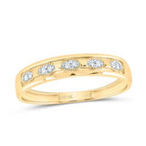 10k Yellow Gold  Heart  3 Pieces Set with 0.25tw Round Diamonds