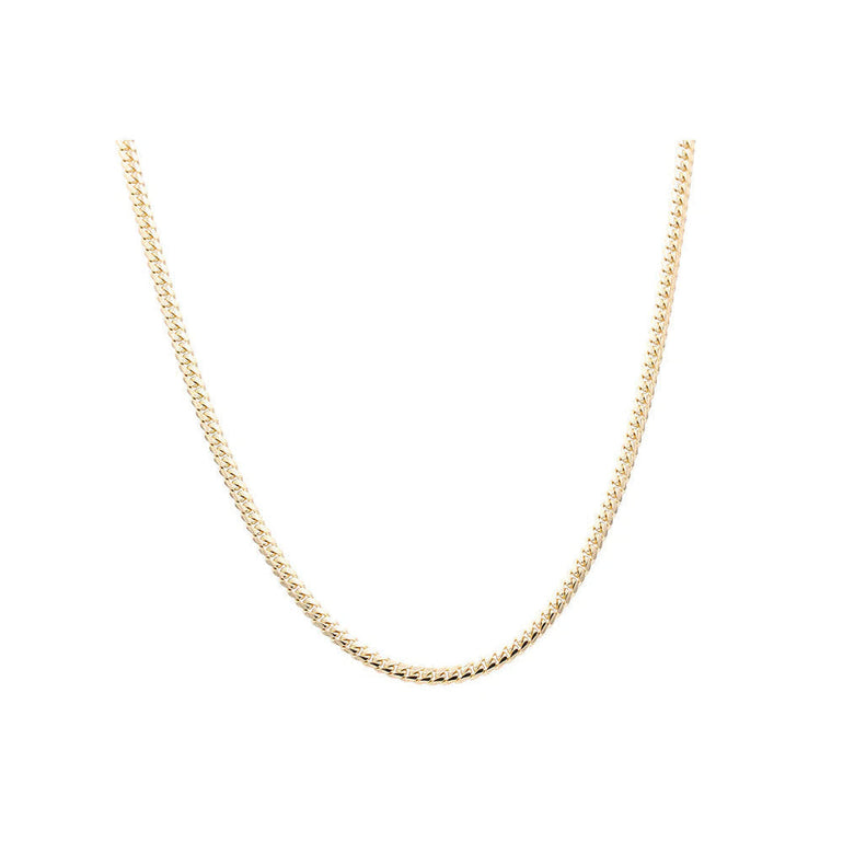 14K Yellow Gold Cuban Link Chain 4mm, 24in, 30.1 g