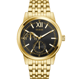 GUESS Mens Gold Tone Multi - function Watch - Miral Jewelry