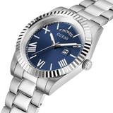 GUESS Mens Silver Tone Day/Date Watch - Miral Jewelry