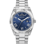 GUESS Mens Silver Tone Day/Date Watch - Miral Jewelry