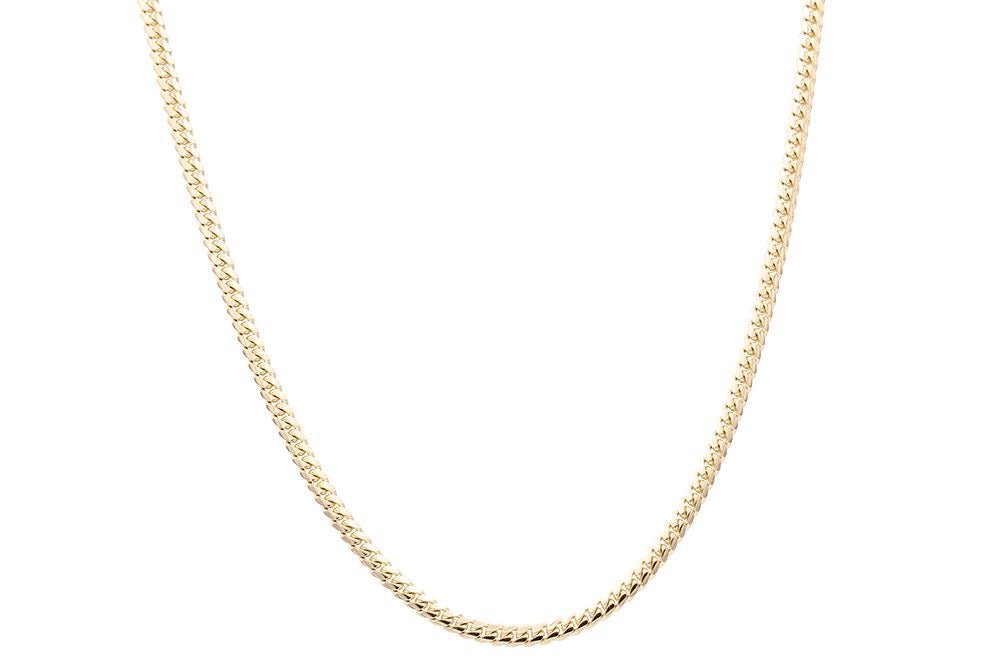 Men's Yellow Gold 10K Cuban Link Chain - Miral Jewelry