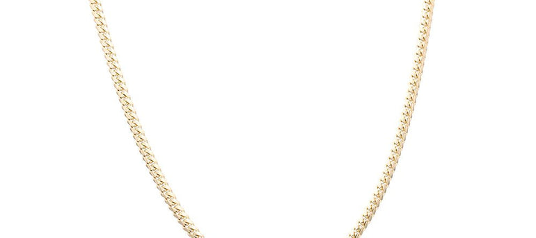 Men's Yellow Gold 14K Cuban Link Chain - Miral Jewelry