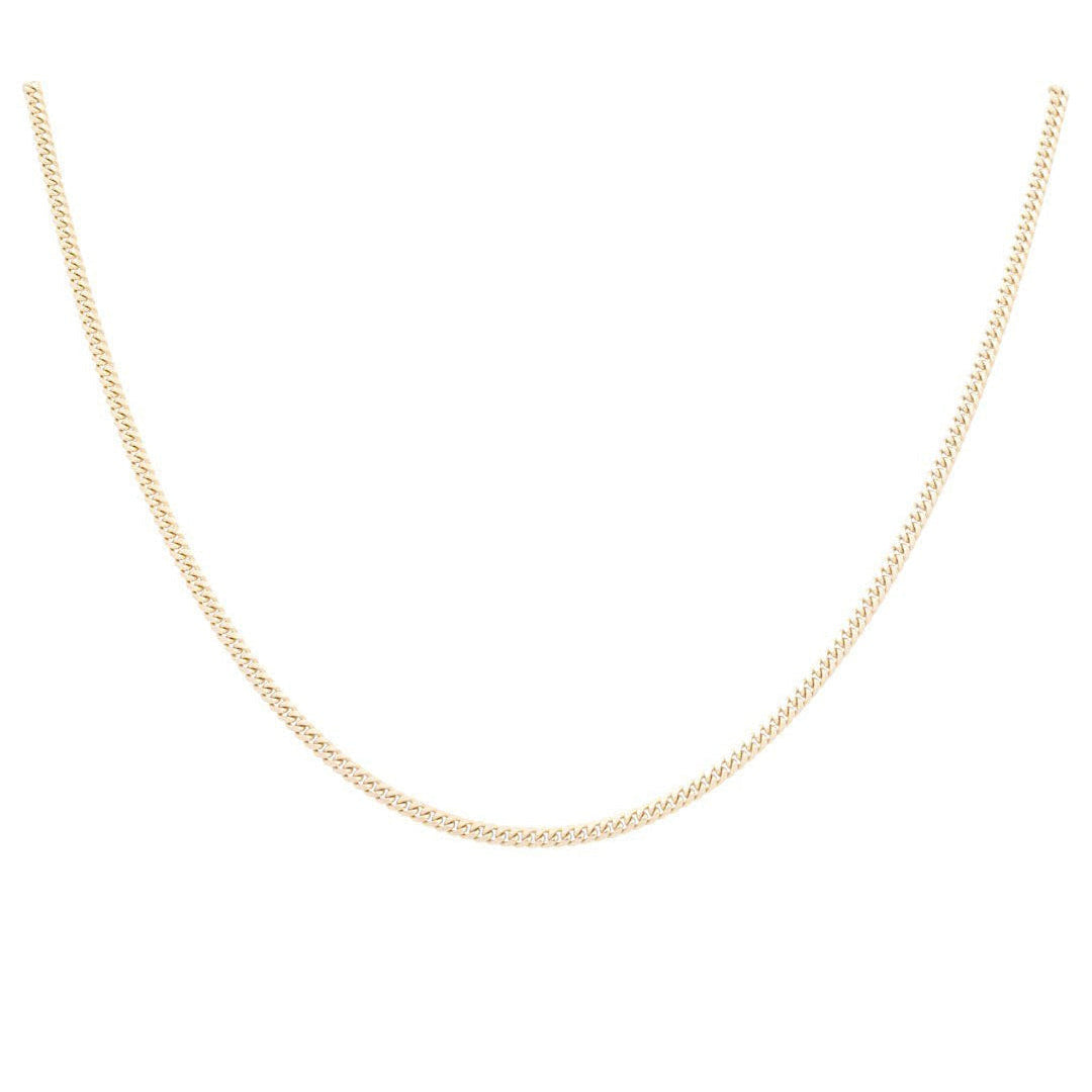 14K Yellow Gold Cuban Link Chain 3mm, 22in, 16.2 g