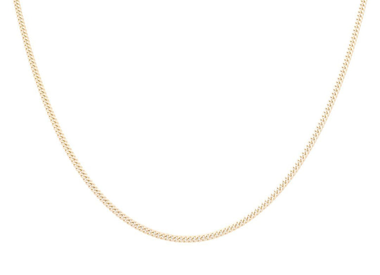 Men's Yellow Gold 14K Cuban Link Chain - Miral Jewelry