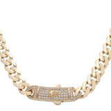 14K Women's Yellow Gold Monaco Chain 16" Miral Jewelry