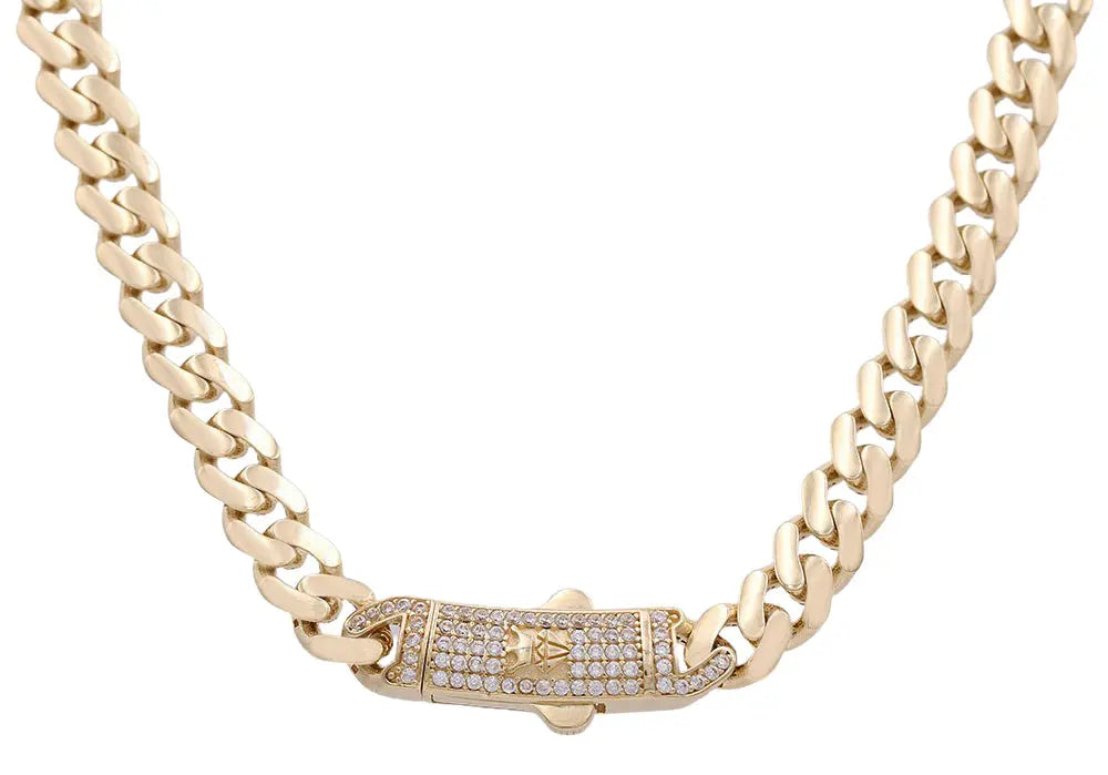 14K Women's Yellow Gold Monaco Chain 16" Miral Jewelry