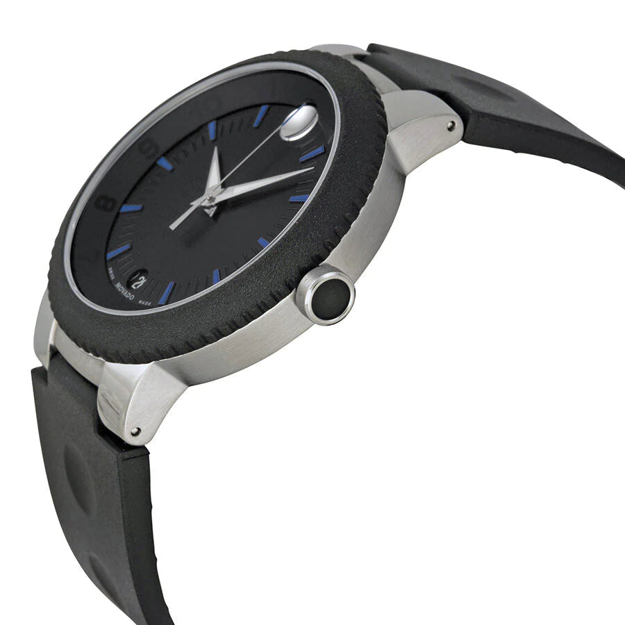MOVADO SPORT EDGE BLACK AND BLUE DIAL MEN'S WATCH