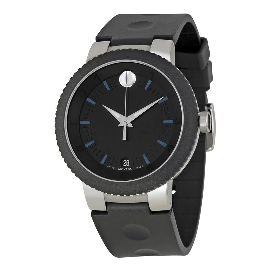 MOVADO SPORT EDGE BLACK AND BLUE DIAL MEN'S WATCH