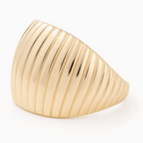 10K Yellow Gold Fashion with Cz Women's Ring