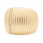 10K Yellow Gold Fashion with Cz Women's Ring